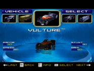 Vulture as a playable car in Hot Wheels Velocity X for PC, PS2 and GameCube