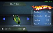 Quad Rod as a playable car in Hot Wheels: Ultimate Racing