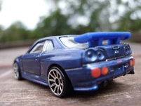 Nissan Skyline GT-R R34 with displaced tail lights.