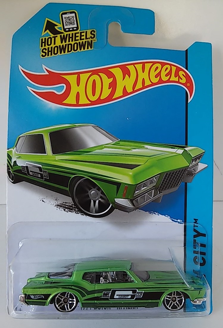 2012 Hot Wheels '71 BUICK RIVIERA #216∞New RED ∞thrill PREHISTORIC∞Scan 