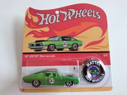 Hot Wheels HW Workshop (2013) Green '68 Hemi Barracuda Toy Car 213/250  647056346005