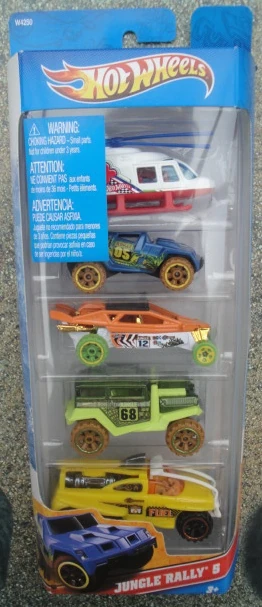 hot wheels jungle rally 5 pack