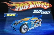 SynkroDSBeatThat.jpg (679 KB) Synkro as a playable car in the DS version of Hot Wheels: Beat That!