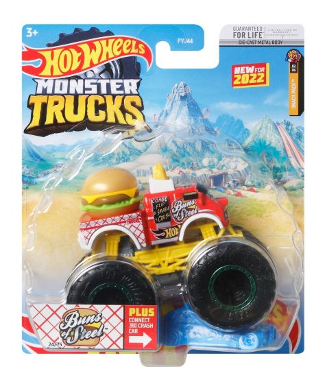 Hot Wheels Monster Trucks 1:64 Scale Oscar Mayer Includes Connect and Crash  Car, 1 - Kroger