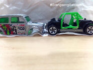 The 2006 Playset Starter Set Mini Cooper variant, white 5sp and green Roll Bar.