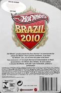 3rd Annual Brazil Collector Convention Back of Card 2010