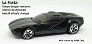 custom: Tampo removed, interior dechromed, base & wheels swapped