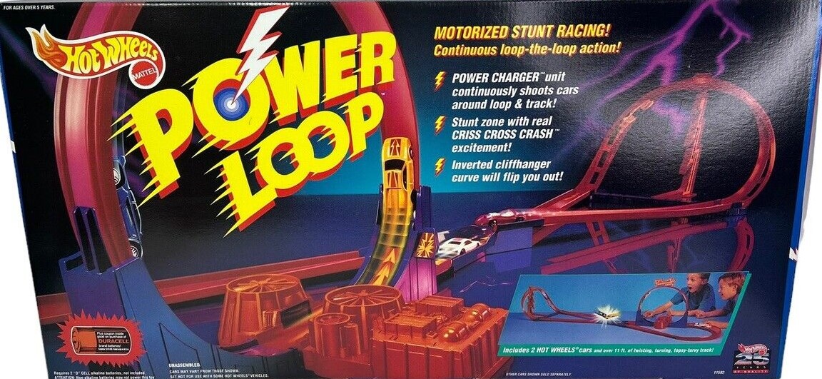 Hot Wheels Electronic Trick Tracks Power Loop Stunt Set Factory