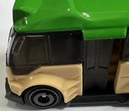 LS1 engine in front above front wheel arch