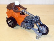 Orange Choppin' Chariot with Brown Rider and Track-Guide