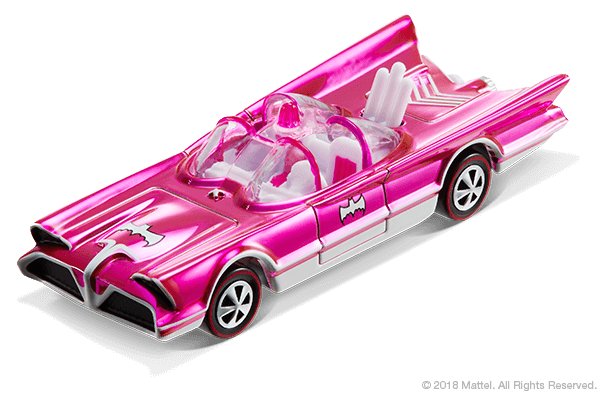 Hot wheels pink batmobile sales