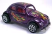 VW Bug dark purple metallic 7sp MAL base from playset