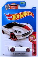 HW 2016 - Collectors # 107/250 - Then And Now 7/10 - '14 Corvette Stingray - White - USA Card.