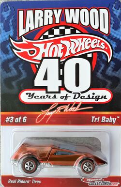 Hot Wheels Tri Baby Larry Wood 40 Years Design LE of 8500