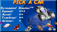 Screamin' Hauler was playable in Hot Wheels Velocity X GBA