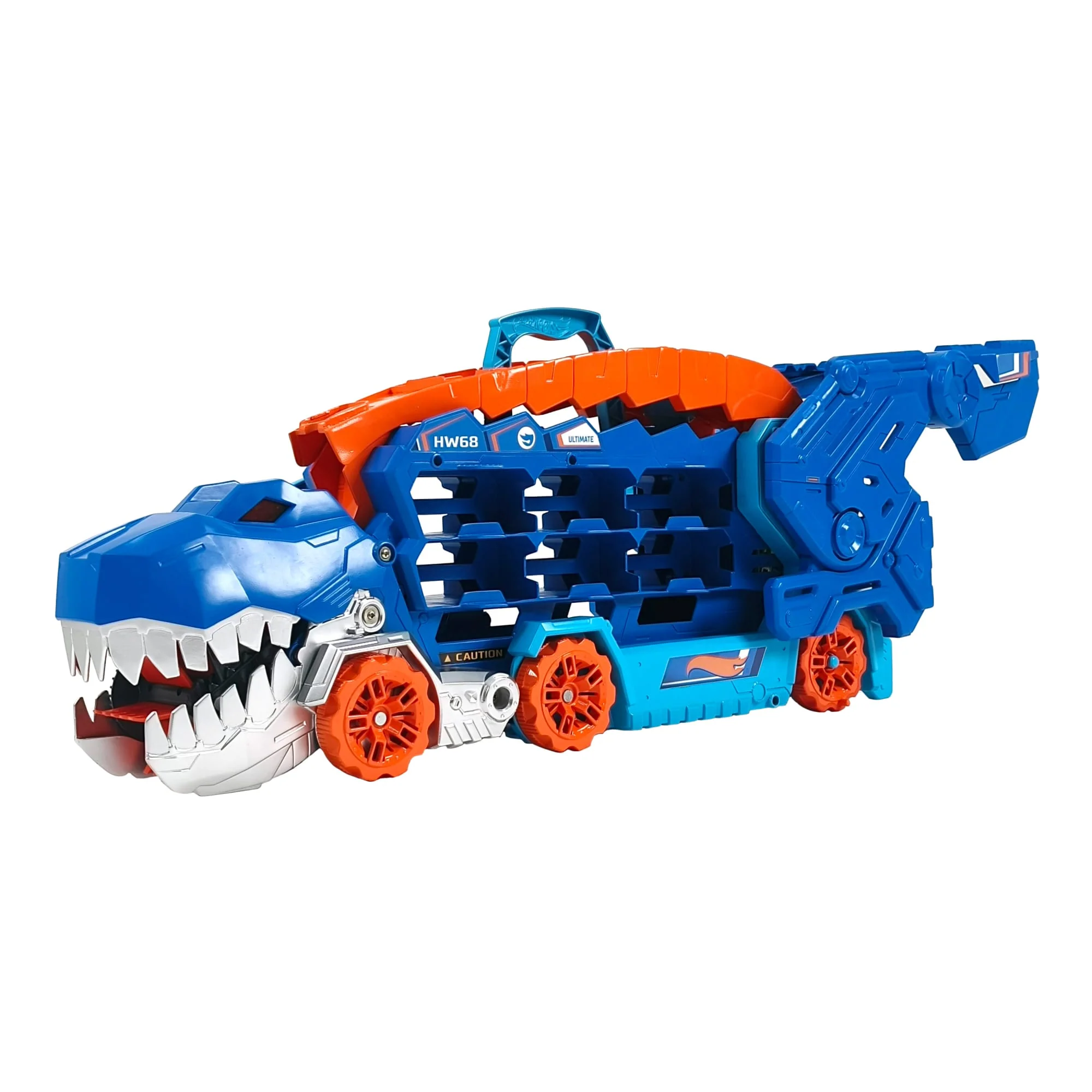 Transporteur de T-Rex Hot Wheels 2-en-1 City Transporteur ultime