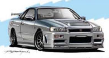 Fast & Furious Movie Set Nissan Skyline GT-R R34 Replica up for Sale