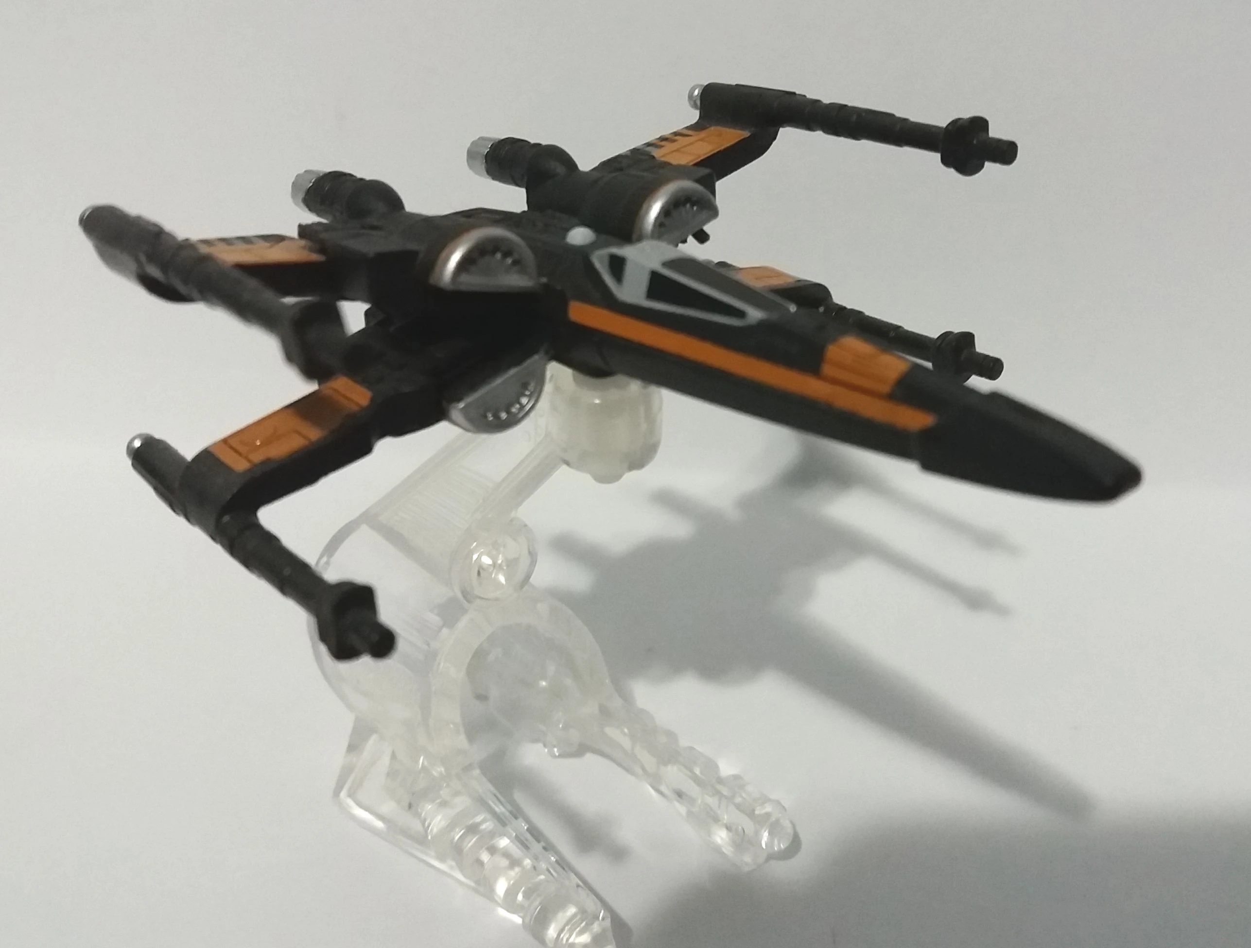 2018 X-Wing Fighter (Wings Opened) (Starship) (Matte Black)