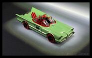 Batmobile 1966 TV Series GREEN SET