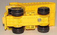 Same reissue with operating dump bed, with "Hot Wheels" on base