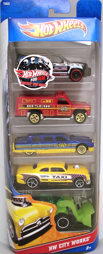 hot wheels city works 5 pack