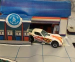 Funny car in Vintage HW Pop Up Garage