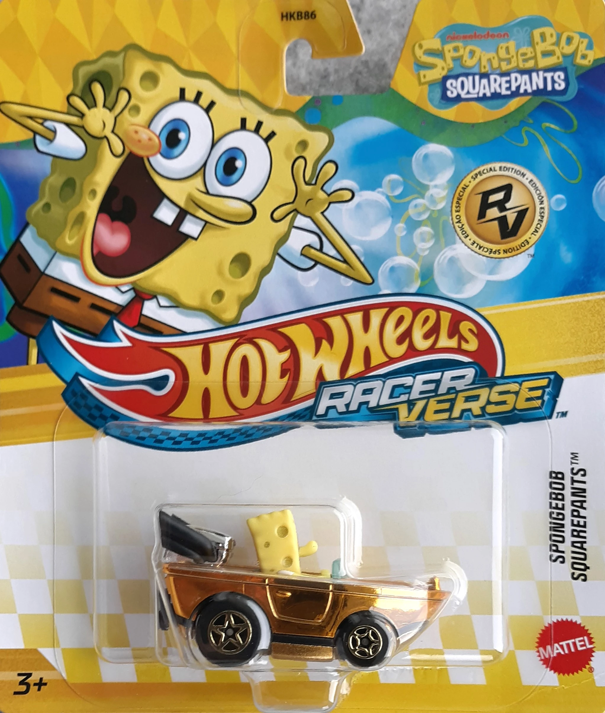 2025 SpongeBob SquarePants (RacerVerse) (Gold Chrome)