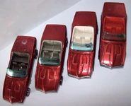 Interior versions in red Firebird