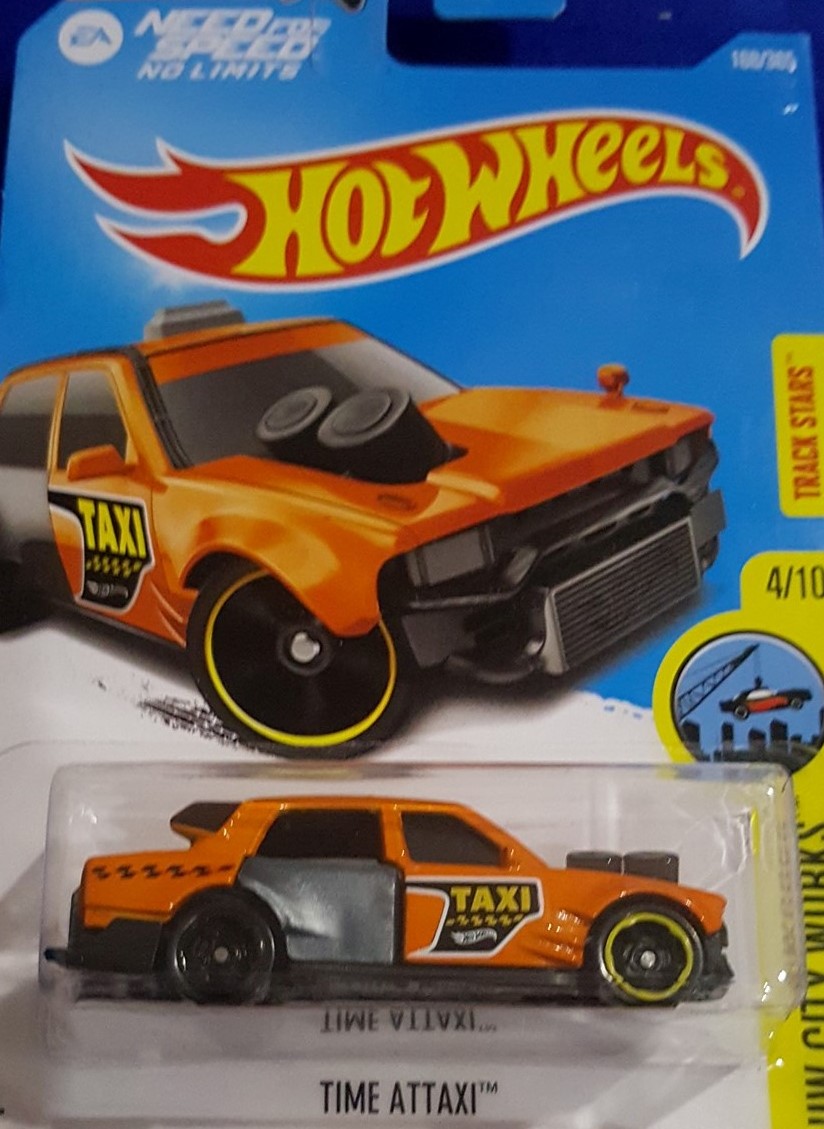 Hot Wheels 2017 #168/365 temps attaxi Orange Taxi HW CITY WORKS 