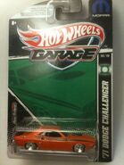 2011 Hot Wheels Garage MOPAR Hal Jordan 1971 Dodge Challenger Green Lantern FULL Card View