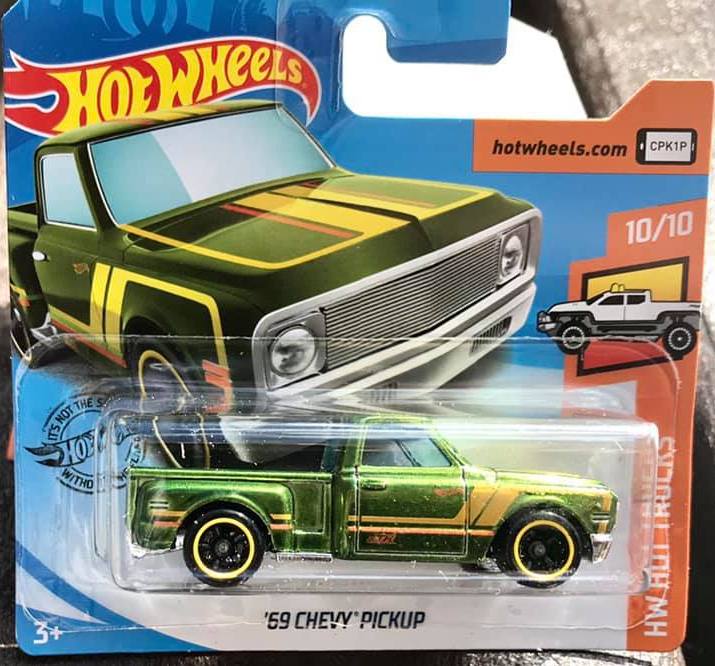 HOT WHEELS '69 Chevy Pickup Green Truck 1969 Chevrolet HW Hot Trucks GHC40 2020 