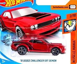 Hot wheels demon challenger top