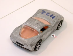 Corvette C6 Grise - AUTOart 1/18 - HOY WHEELS C 7521 - Modèle De Collection