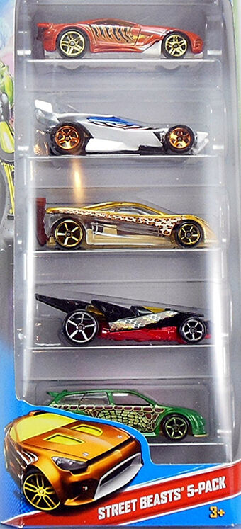 hot wheels street beasts 5 pack