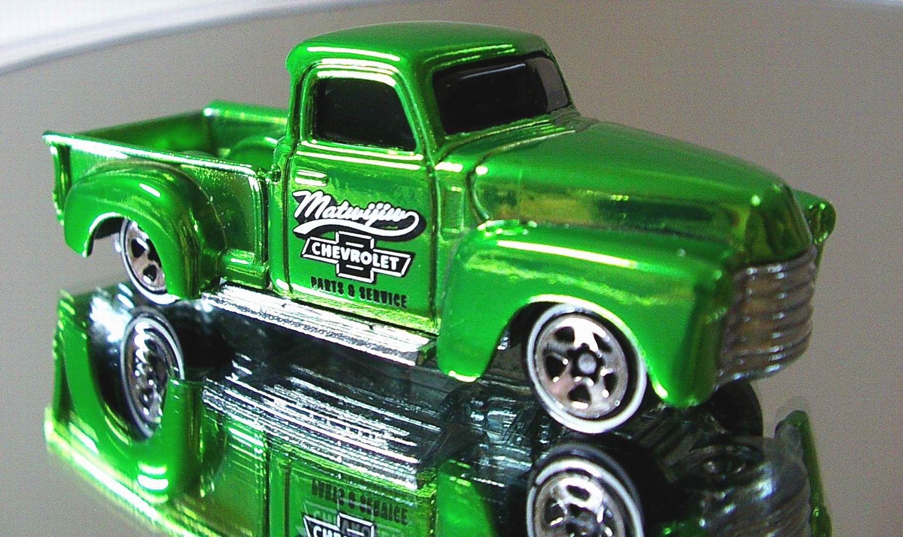 hot wheels green truck