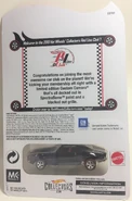 2019 67Camaro Club Car.Back Card