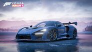 The McLaren Senna seen in the video game Forza Horizon 4