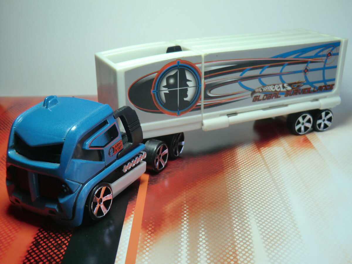 HOT WHEELS TRUCKIN CAR TRANSPORTERS DIE-CAST CAMION TRANSPORTER 2007