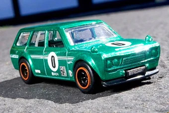 hot wheels green datsun 510 wagon