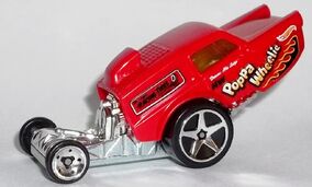 2014 Hot Wheels #87 off Road-daredevils HW Poppa Wheelie Red Variant wChrome 5sp for sale online