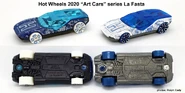 2020 Art Cars series Blue & White comparison