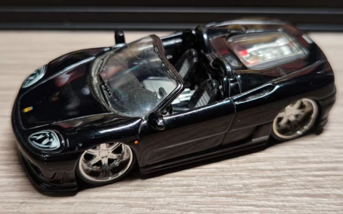 Hotwheels Drop Stars Ferrari 360 Spider Black Hot Wheels