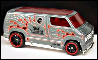 hot wheels custom 77 dodge van 2007