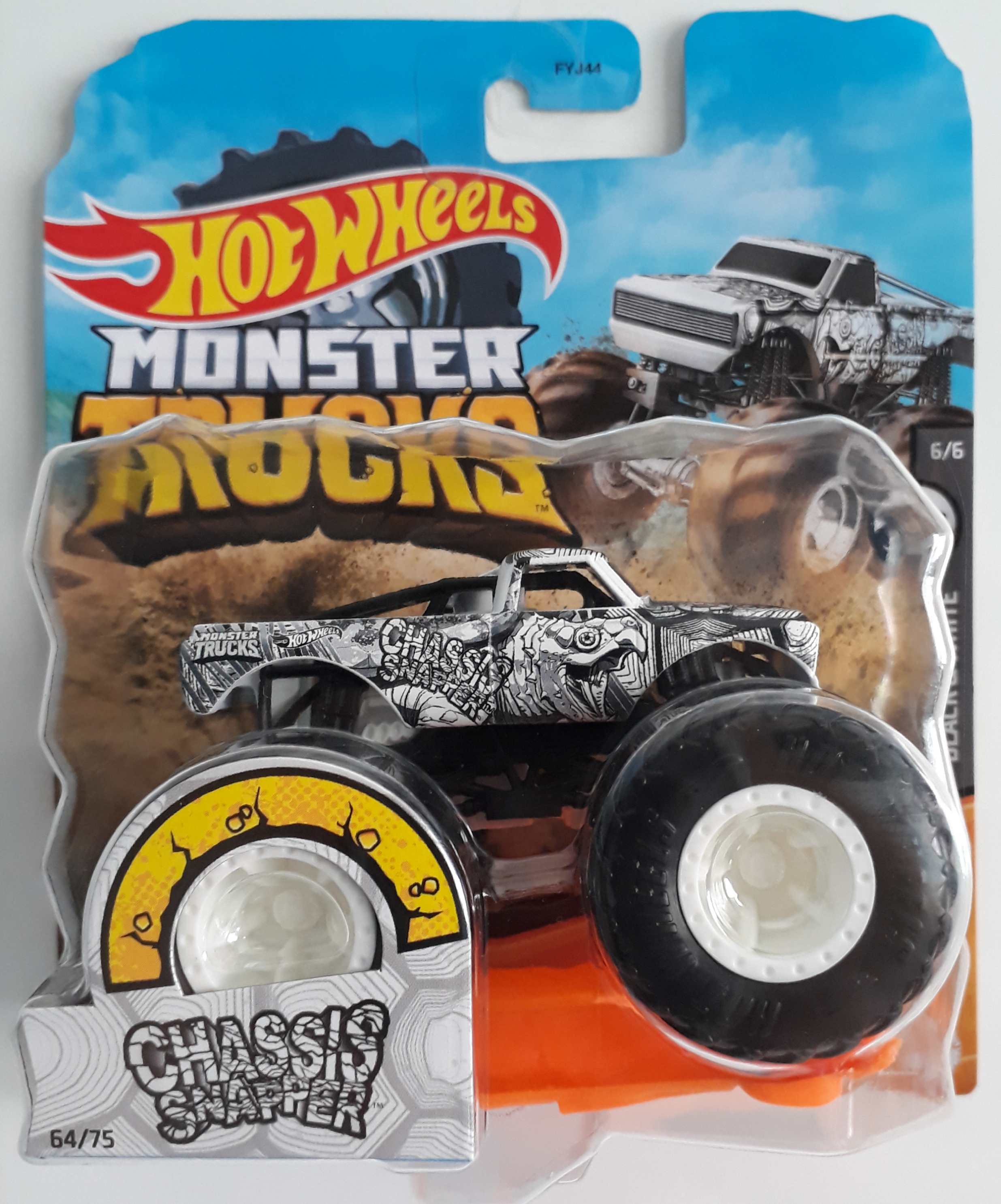 Carrinho Hot Wheels Monster Trucks Chassis Snapper Hkm09