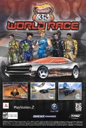 Flyer for Hot Wheels: World Race videogame, featuring Muscle Tone.