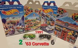 HOT WHEELS LOT 5 voitures + lanceur 3 inches MATTEL EUR 24,50 - FR