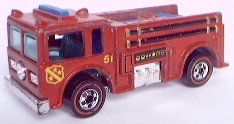 Hot Wheels 2021 #246/250 FIRE-EATER Fire engine yellow @Q 