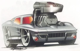 'Tooned1963CorvetteSketch
