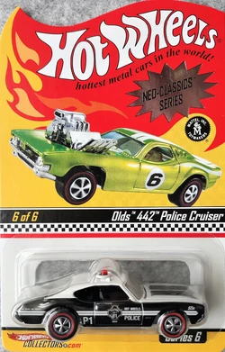 Hot Wheels RLC 2009 Neo Classics - Oldsmobile 442 - 1/64, Moulé Sous Pression