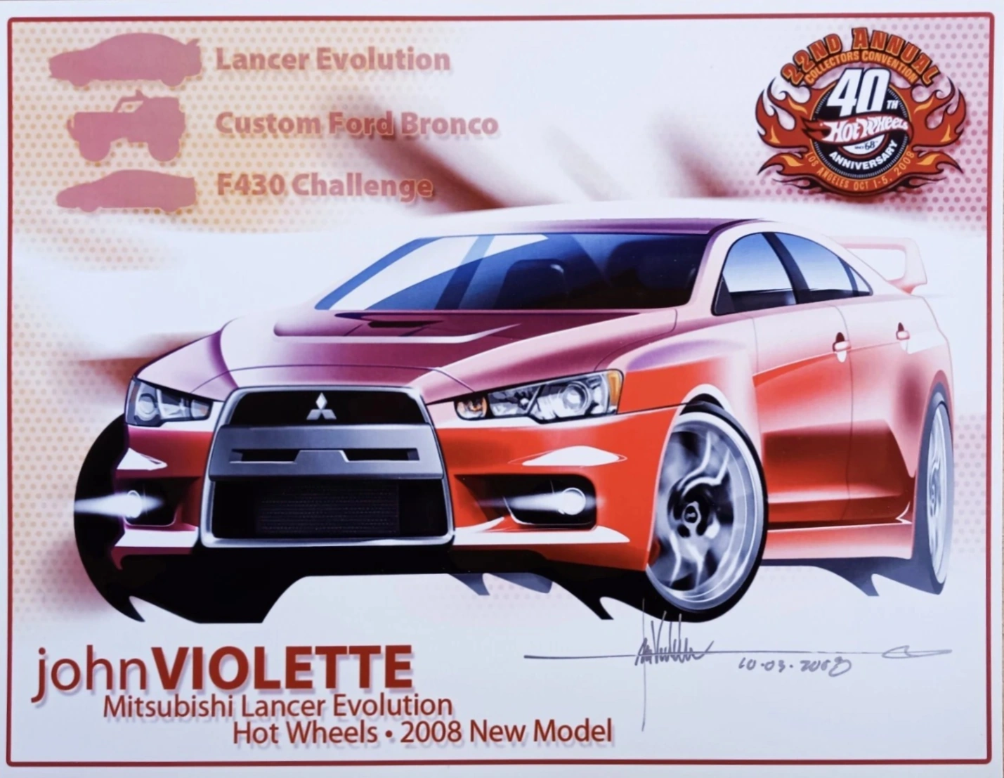 2009 2008 Lancer Evolution (Metalflake Dark Red)